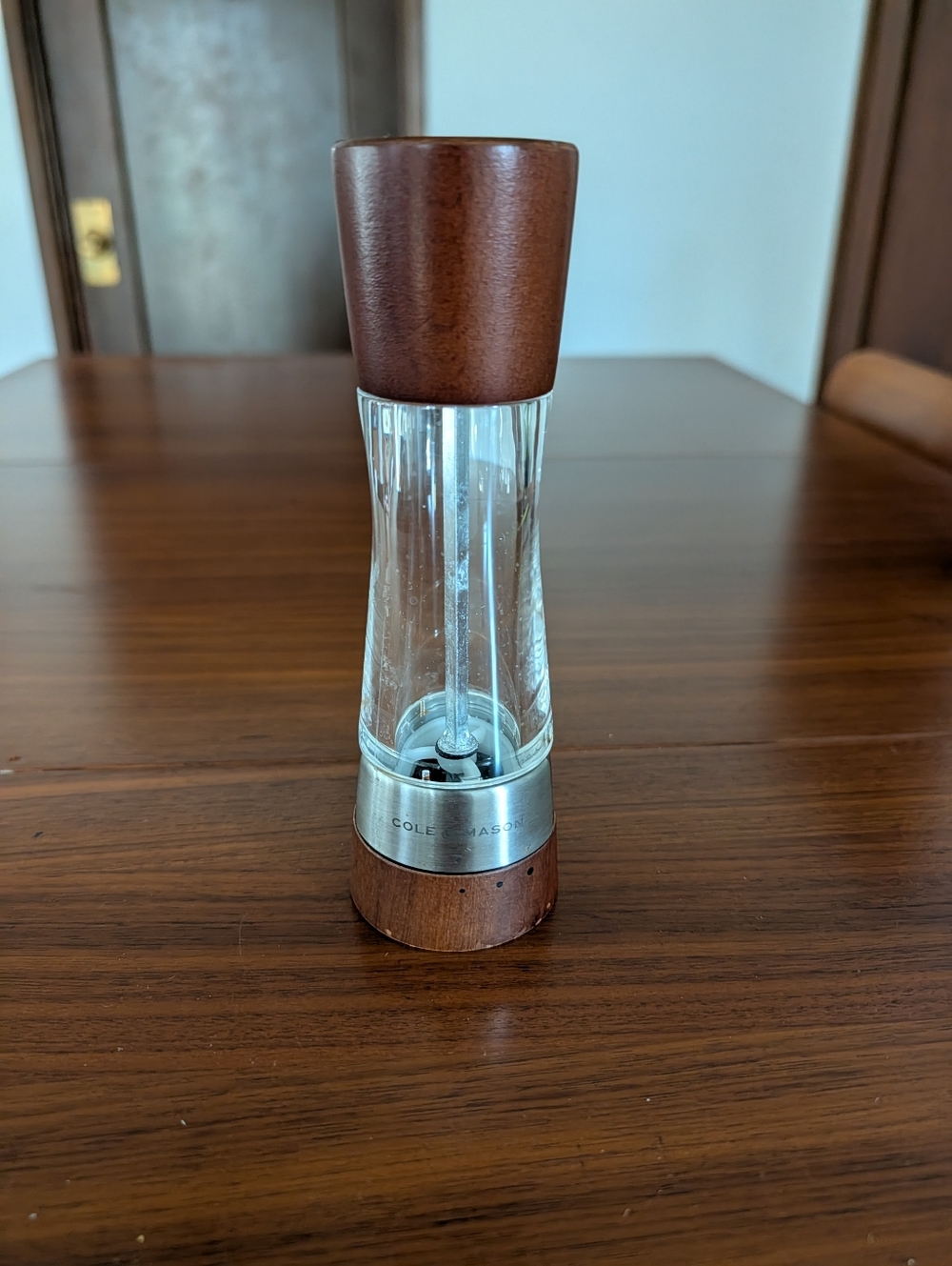 Cole & Mason Derwent Salt Pepper Mill Wood Finish Pre Owned